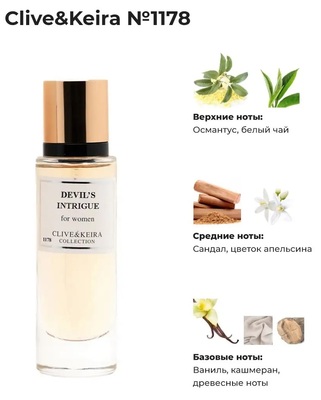  Clive&Keira Clive&Keira /    1178 Devil's Intrigue Haute Fragrance Company HFC 30 ml