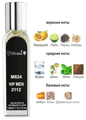  Silvana Silvana M824 Carolina Herrera 212 VIP Men 18  ()