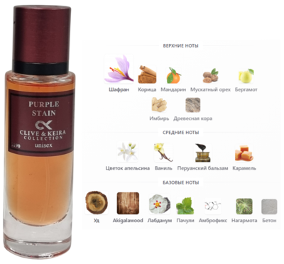 Парфюмерия Clive&Keira Clive&Keira / Туалетная вода № 2190 Borntostandout Purple Stain 30 ml Парфюмерия Clive&Keira Clive&Keira / Туалетная вода № 2190 Borntostandout Purple Stain 30 ml (фото)